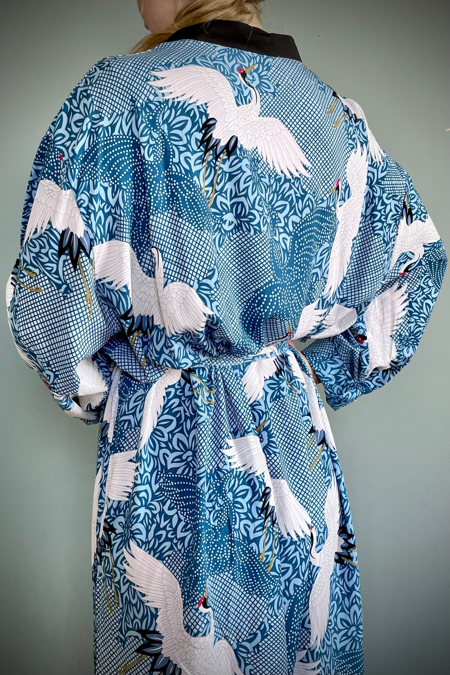 Kimono Robe, Dressing Gown, Beach Cover Up, Loungewear, Boho Robe, Womens Dress image 7