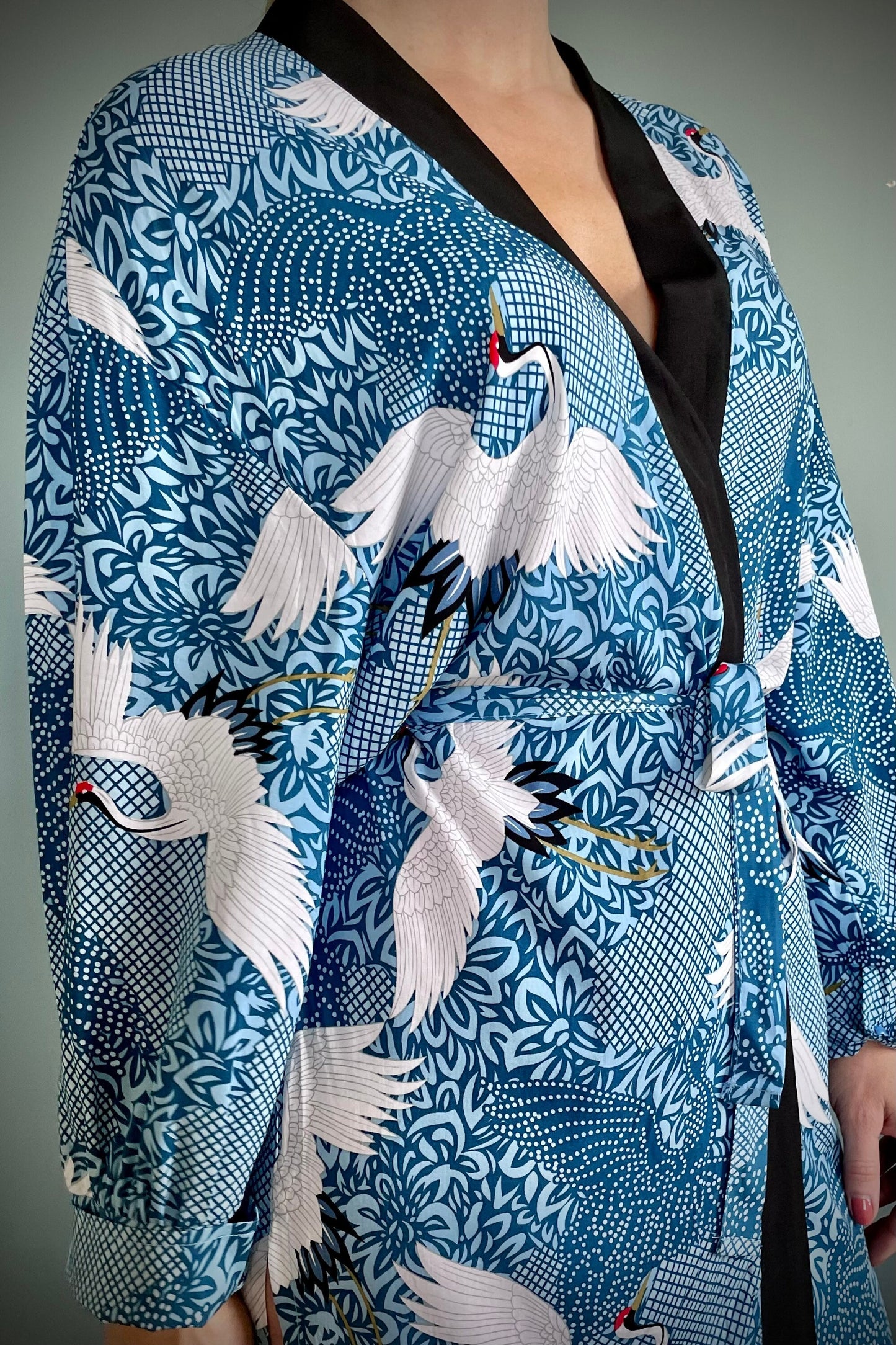 Kimono Robe, Dressing Gown, Beach Cover Up, Loungewear, Boho Robe, Womens Dress image 4