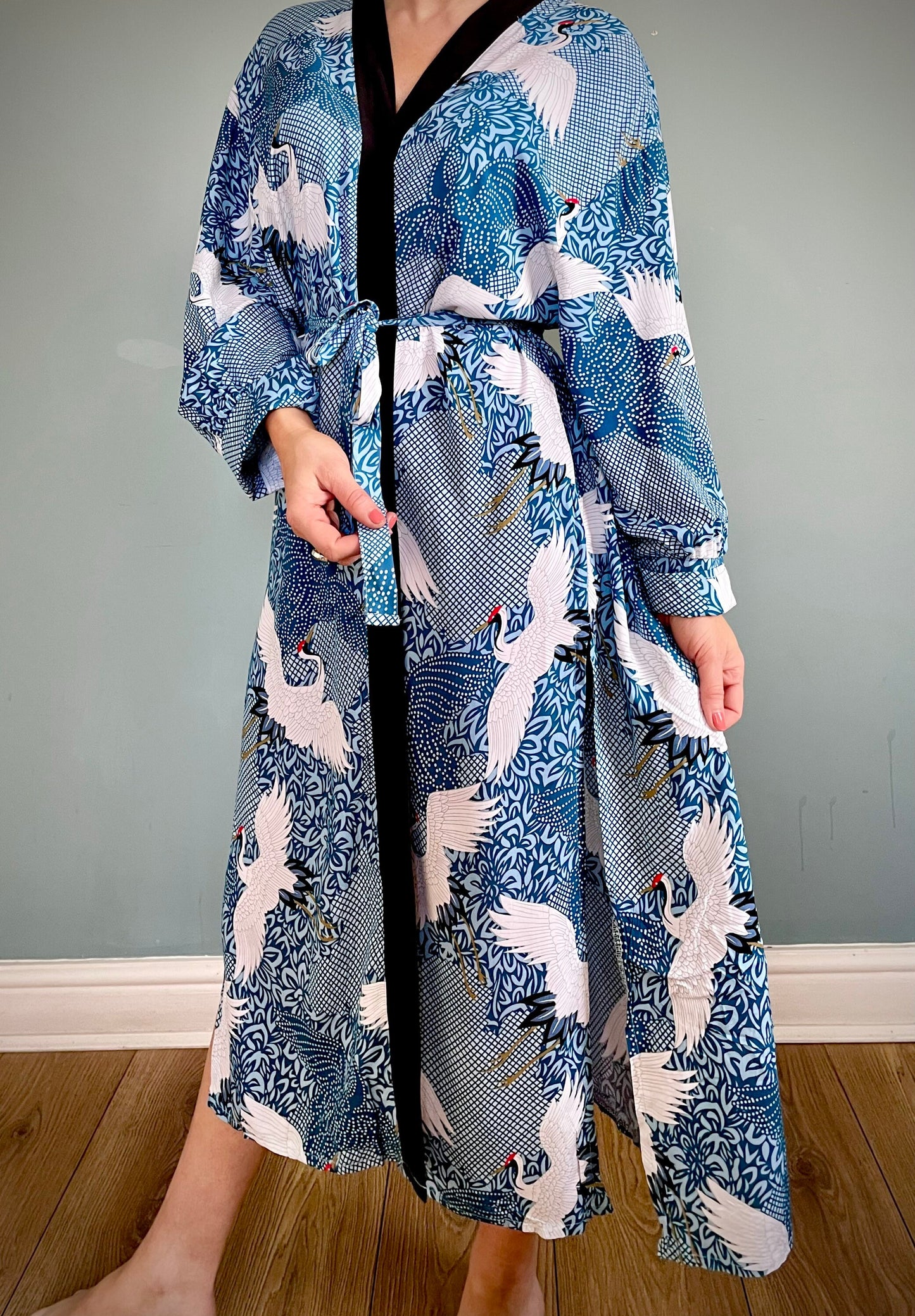 Kimono Robe, Dressing Gown, Beach Cover Up, Loungewear, Boho Robe, Womens Dress image 3