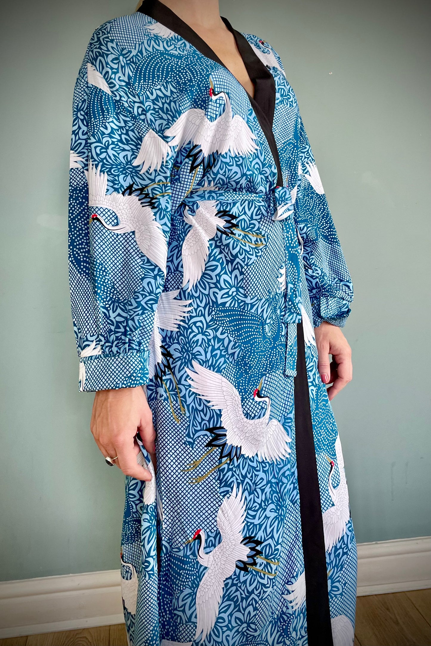 Kimono Robe, Dressing Gown, Beach Cover Up, Loungewear, Boho Robe, Womens Dress image 1