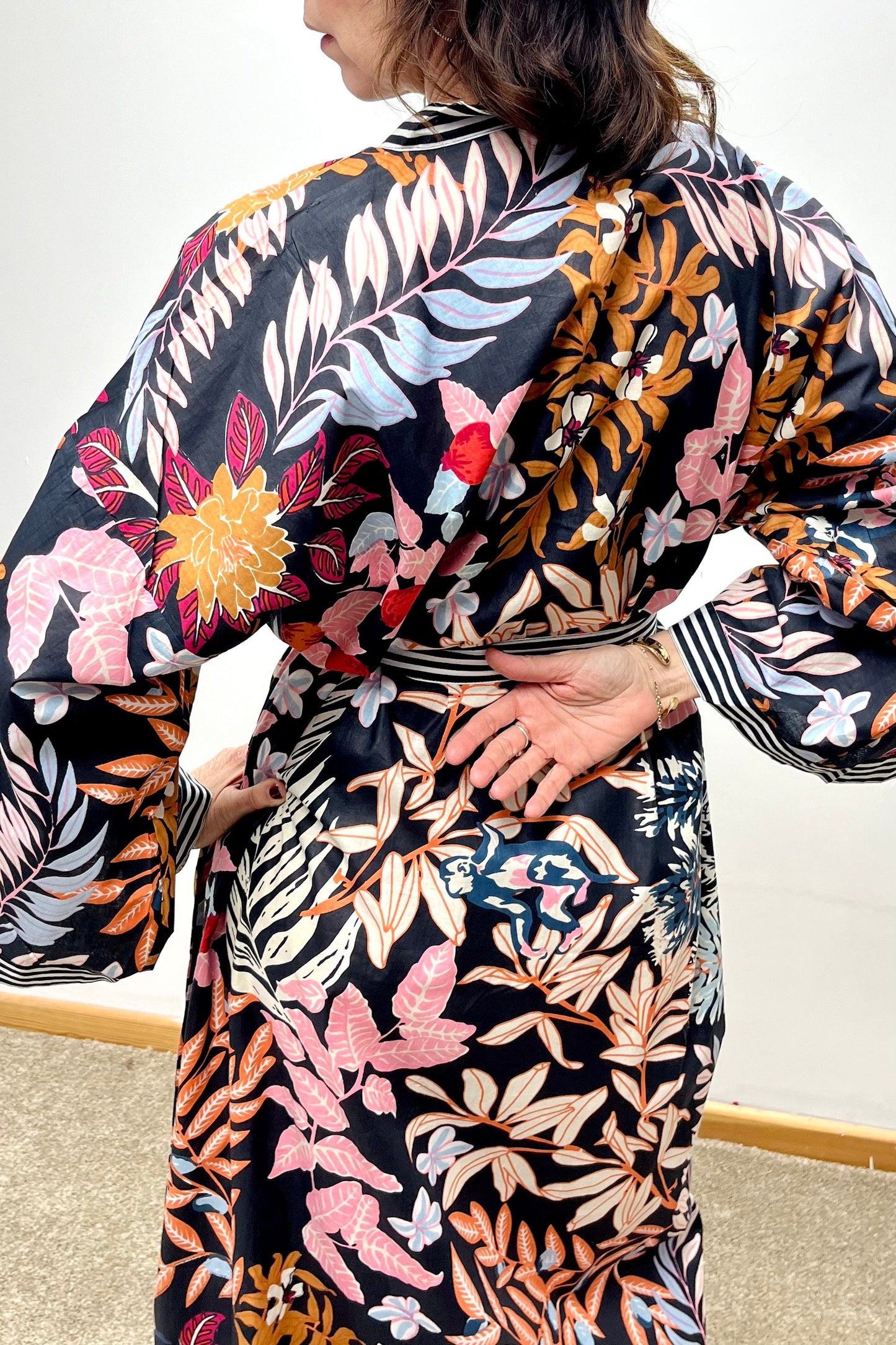 Kimono Robe, Dressing Gown Women, Brides Robe, Womens Dressing Gown, Cotton Dressing Gown, Plus Kimono, Blue Kimono Robe, Plus Size Robe