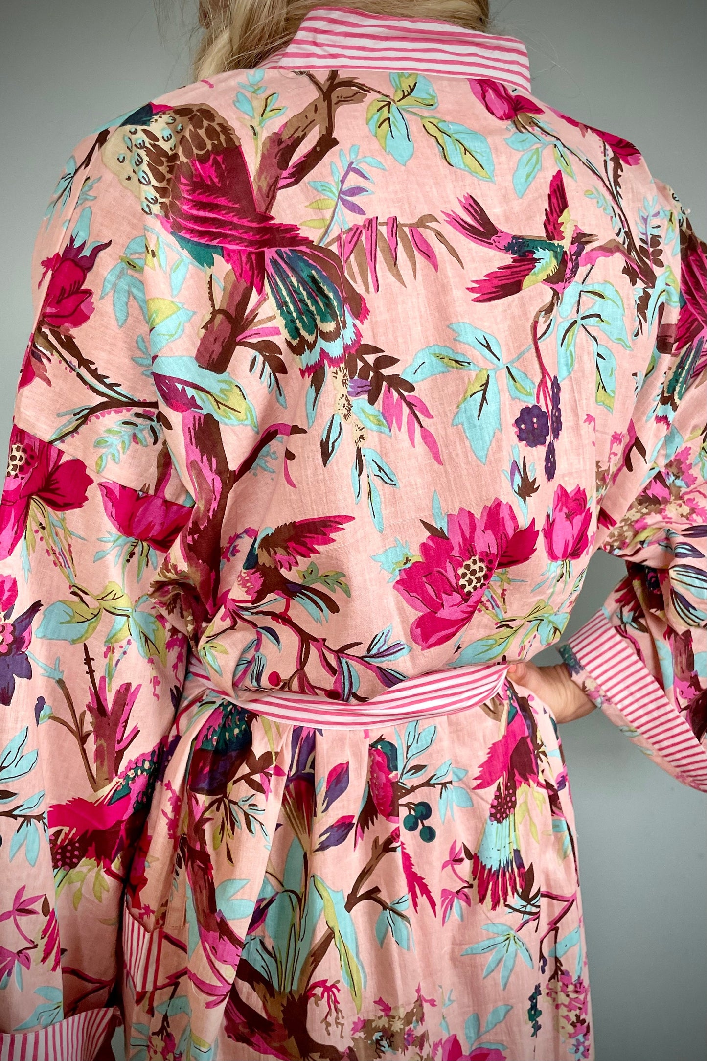 Kimono Robe, Dressing Gown Women, Brides Robe, Womens Dressing Gown, Cotton Dressing Gown, Plus Kimono, Pink Kimono Robe, Plus Size Robe