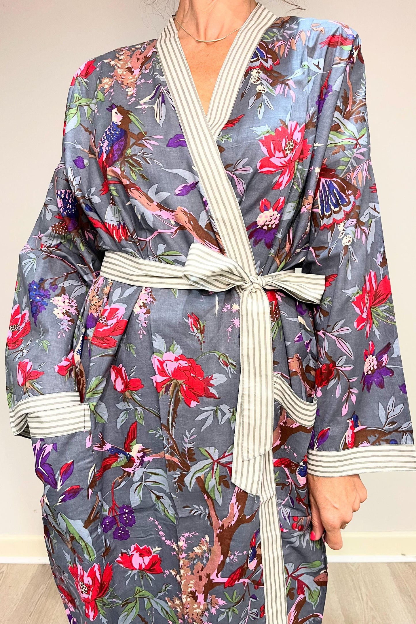 Kimono Robe, Dressing Gown Women, Brides Robe, Womens Dressing Gown, Cotton Dressing Gown, Plus Kimono, Blue Kimono Robe, Plus Size Robe