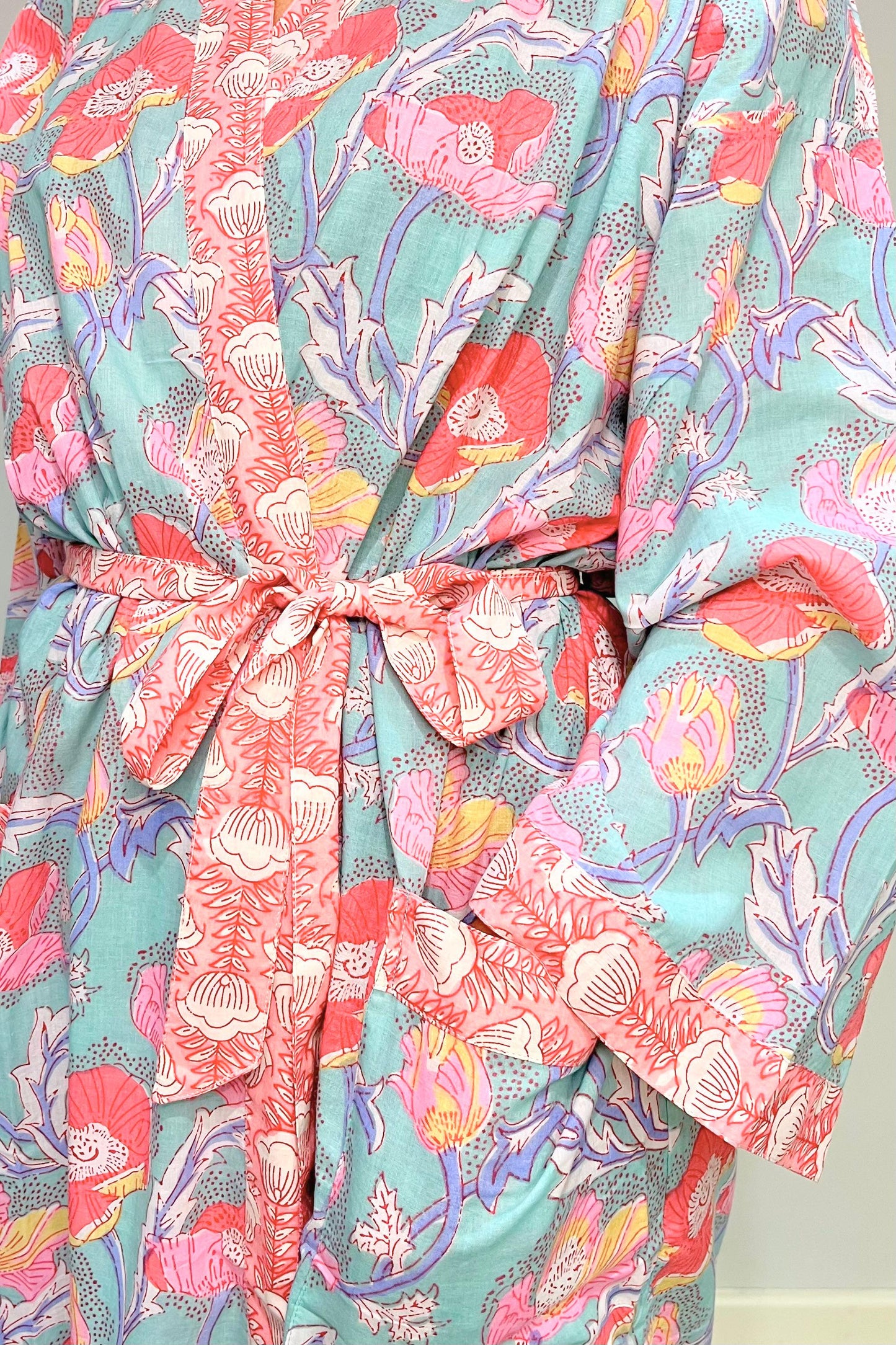 Kimono Robe, Dressing Gown Women, Brides Robe, Womens Dressing Gown, Cotton Dressing Gown, Plus Kimono, Green Kimono Robe, Plus Size Robe