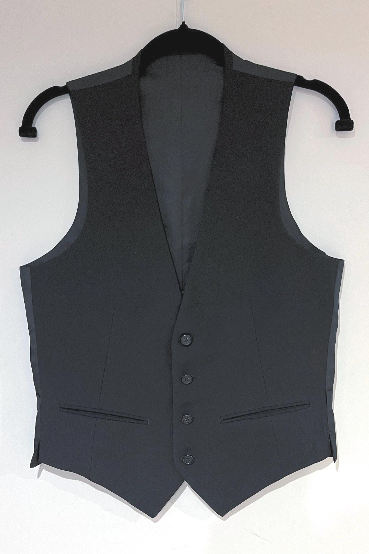 Vintage Waiscoat, Vintage Wool Waistcoat, Black Tailored Vest,Waistcoat For Her, Vintage Tweed Vest, Ladies Waistcoat