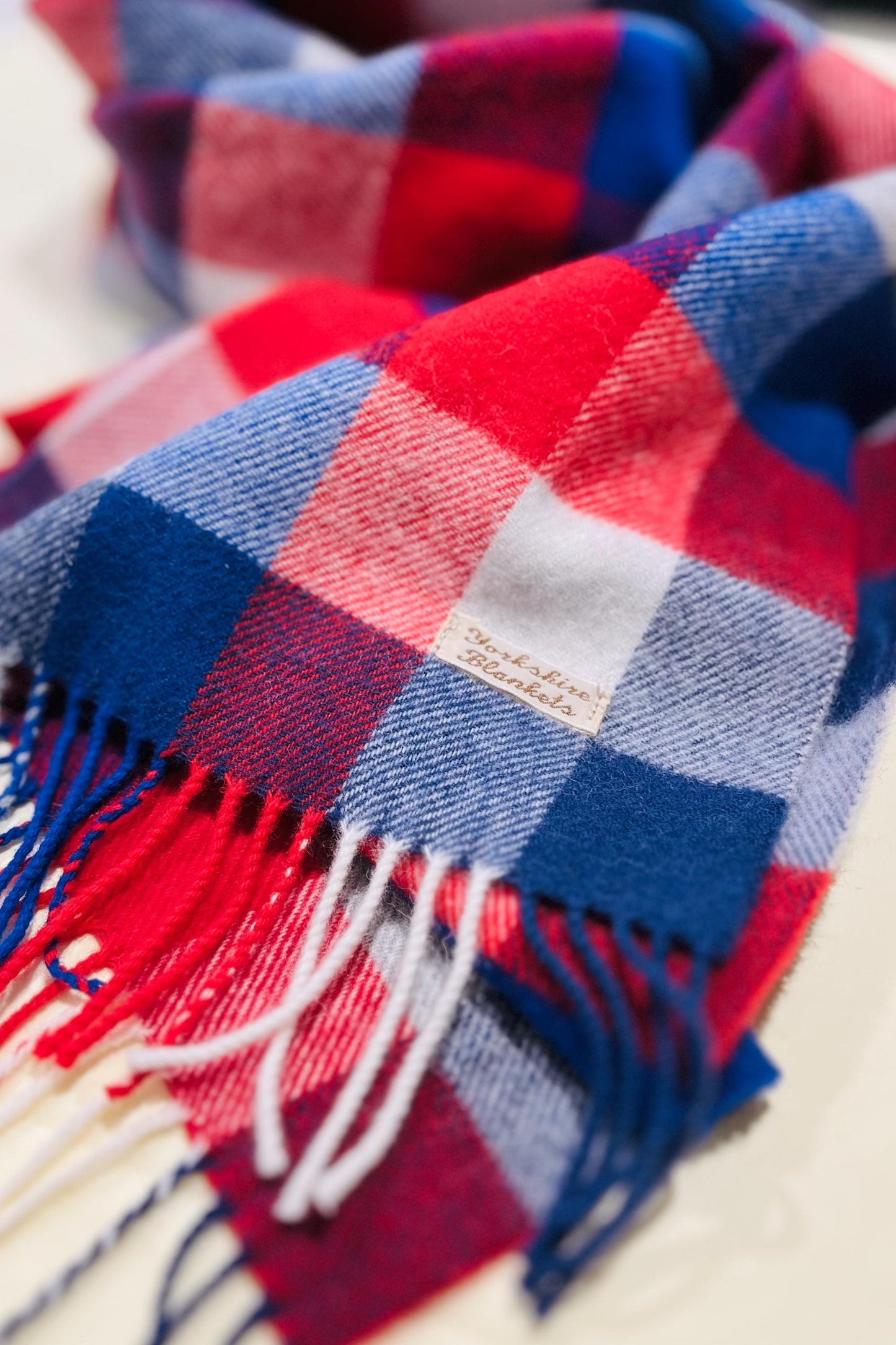 100% Wool Scarf, Yorkshire Wool Wrap, Wool Yarn Scarf, Scarf For Her, Scarf for Him, Wool Scarves, Plaid Scarf, Tartan Wool Scarf,