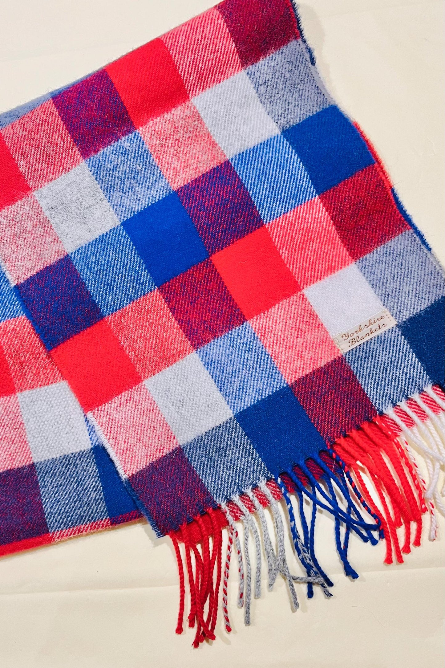 100% Wool Scarf, Yorkshire Wool Wrap, Wool Yarn Scarf, Scarf For Her, Scarf for Him, Wool Scarves, Plaid Scarf, Tartan Wool Scarf,