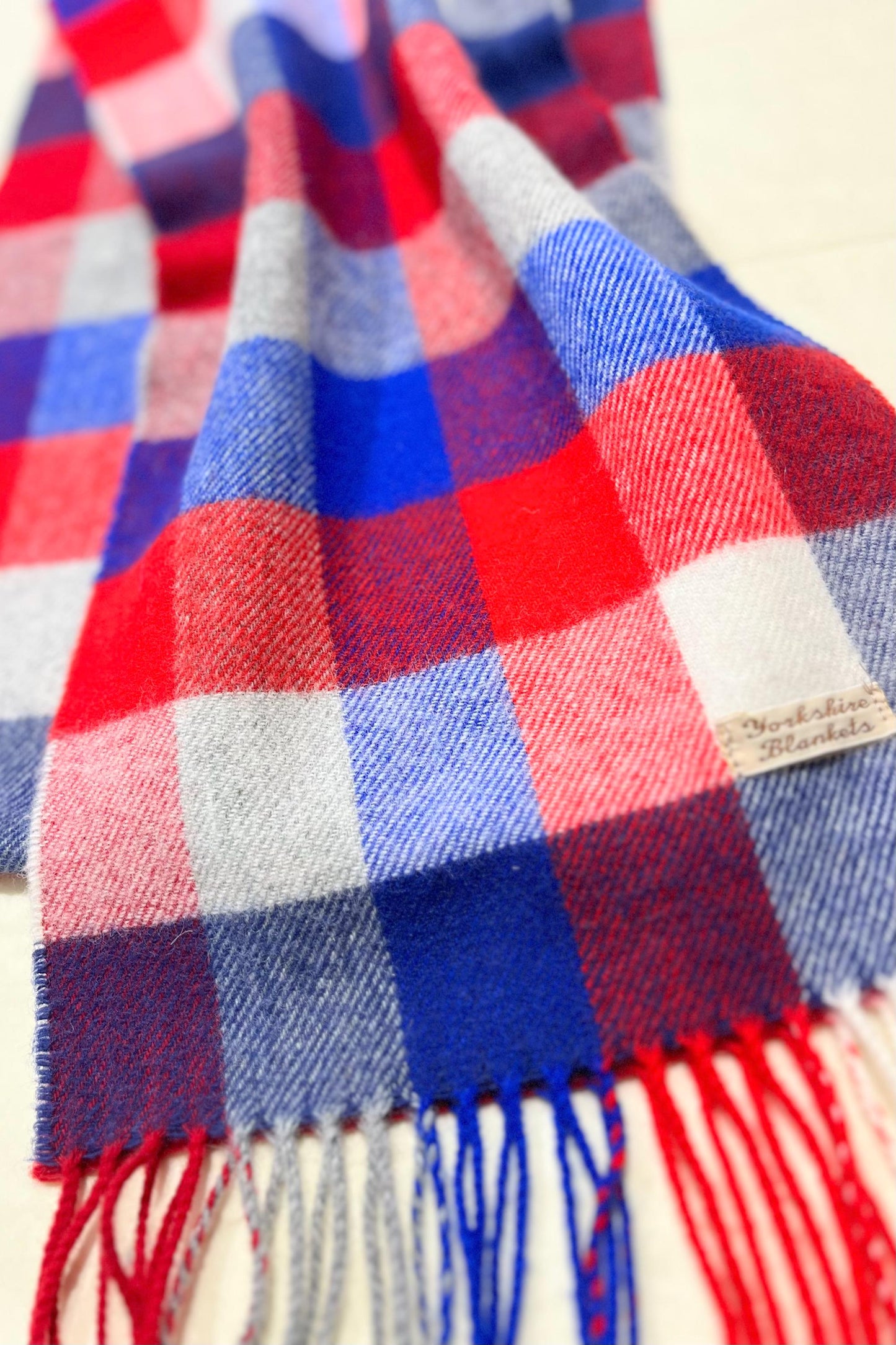 100% Wool Scarf, Yorkshire Wool Wrap, Wool Yarn Scarf, Scarf For Her, Scarf for Him, Wool Scarves, Plaid Scarf, Tartan Wool Scarf,