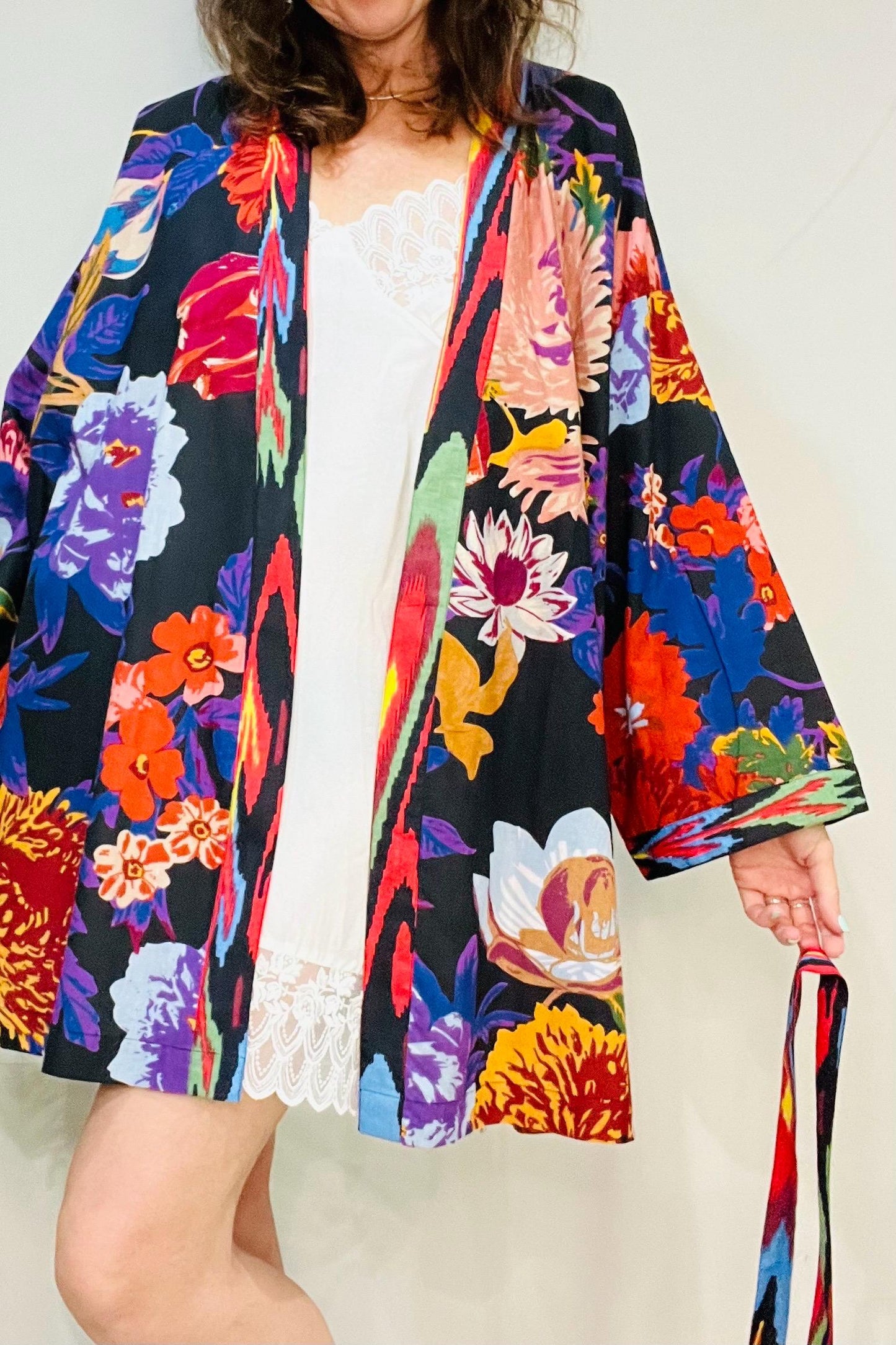 Kimono Robe, Dressing Gown Women, Brides Robe, Womens Dressing Gown, Cotton Dressing Gown, Plus Kimono, Blue Kimono Robe, Plus Size Robe