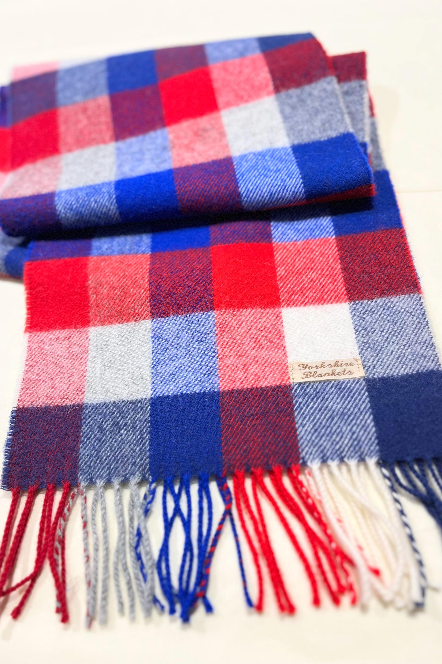 100% Wool Scarf, Yorkshire Wool Wrap, Wool Yarn Scarf, Scarf For Her, Scarf for Him, Wool Scarves, Plaid Scarf, Tartan Wool Scarf,
