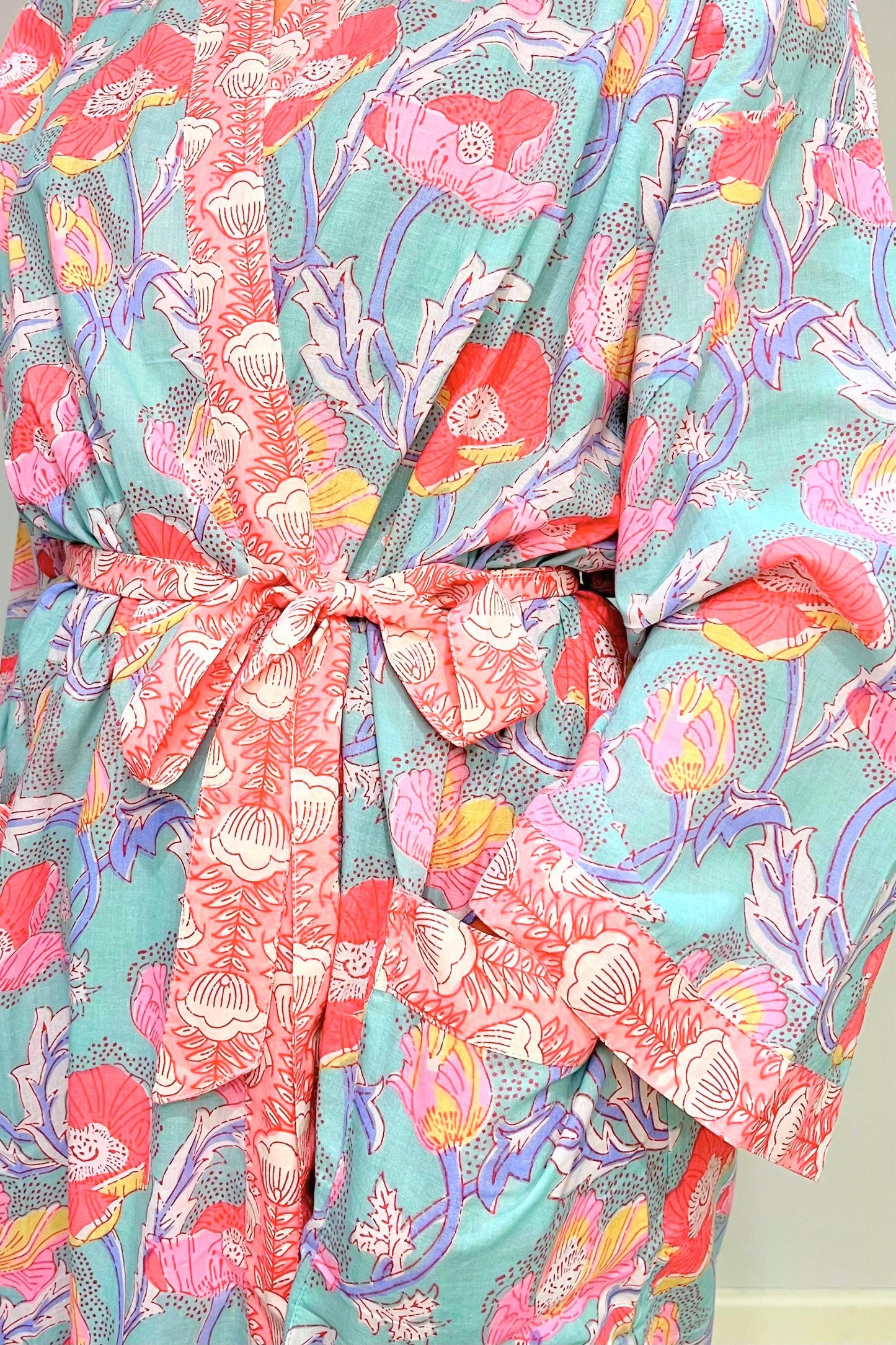 Kimono Robe, Dressing Gown Women, Brides Robe, Womens Dressing Gown, Cotton Dressing Gown, Plus Kimono, Green Kimono Robe, Plus Size Robe