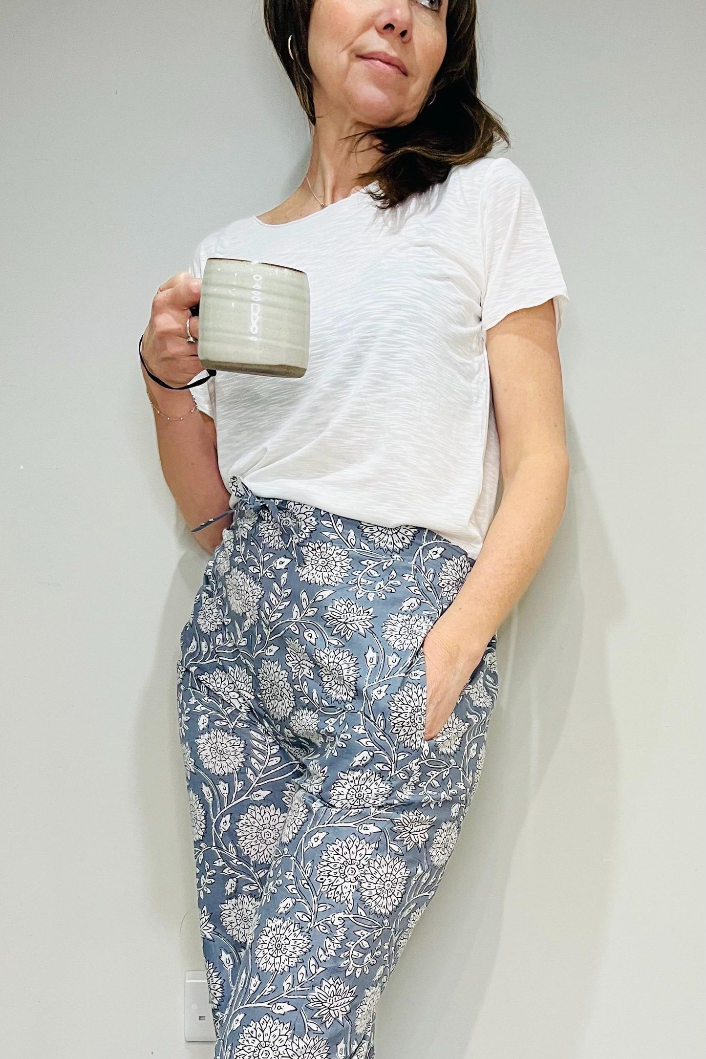 Pyjama Pants, Womens Pyjama Set, Cotton Pants, Ladies Pyjamas, Womens Cotton Pants, Blue Pyjamas, Womens Pyjamas, Summer Pants, Kimono