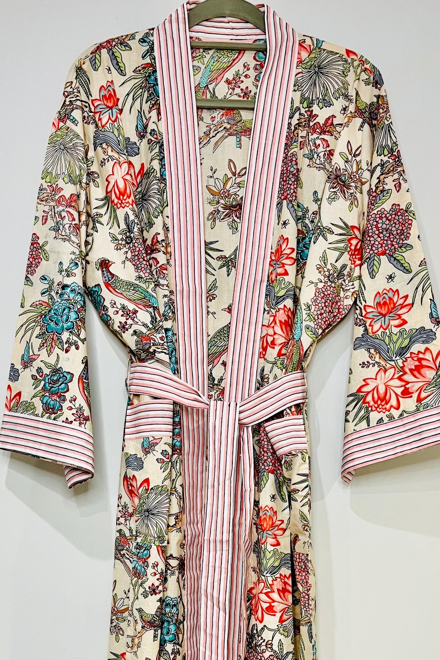 Kimono Robe, Dressing Gown Women, Brides Robe, Womens Dressing Gown, Cotton Dressing Gown, Plus Kimono, Pink Kimono Robe, Plus Size Robe