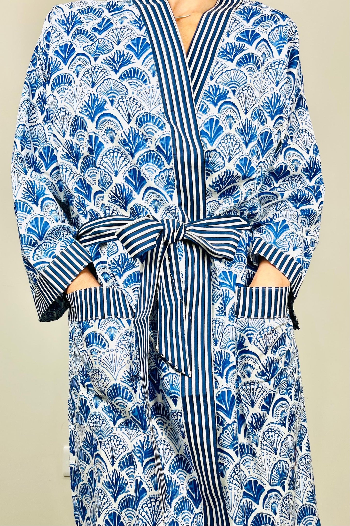 Kimono Robe, Dressing Gown Women, Brides Robe, Womens Dressing Gown, Cotton Dressing Gown, Plus Kimono, Blue Kimono Robe, Plus Size Robe