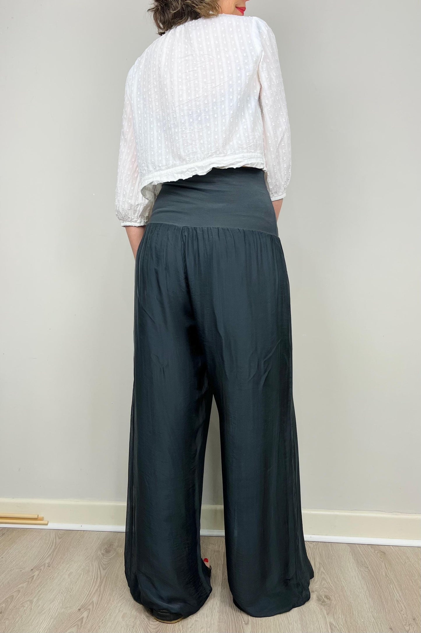 Silk Cotton Pants, Silk Jersey Harem Pants, Summer Pants, Womens Stretch Pants, Womens Maternity Trouser, Harem Yoga Pants, Grey Trousers