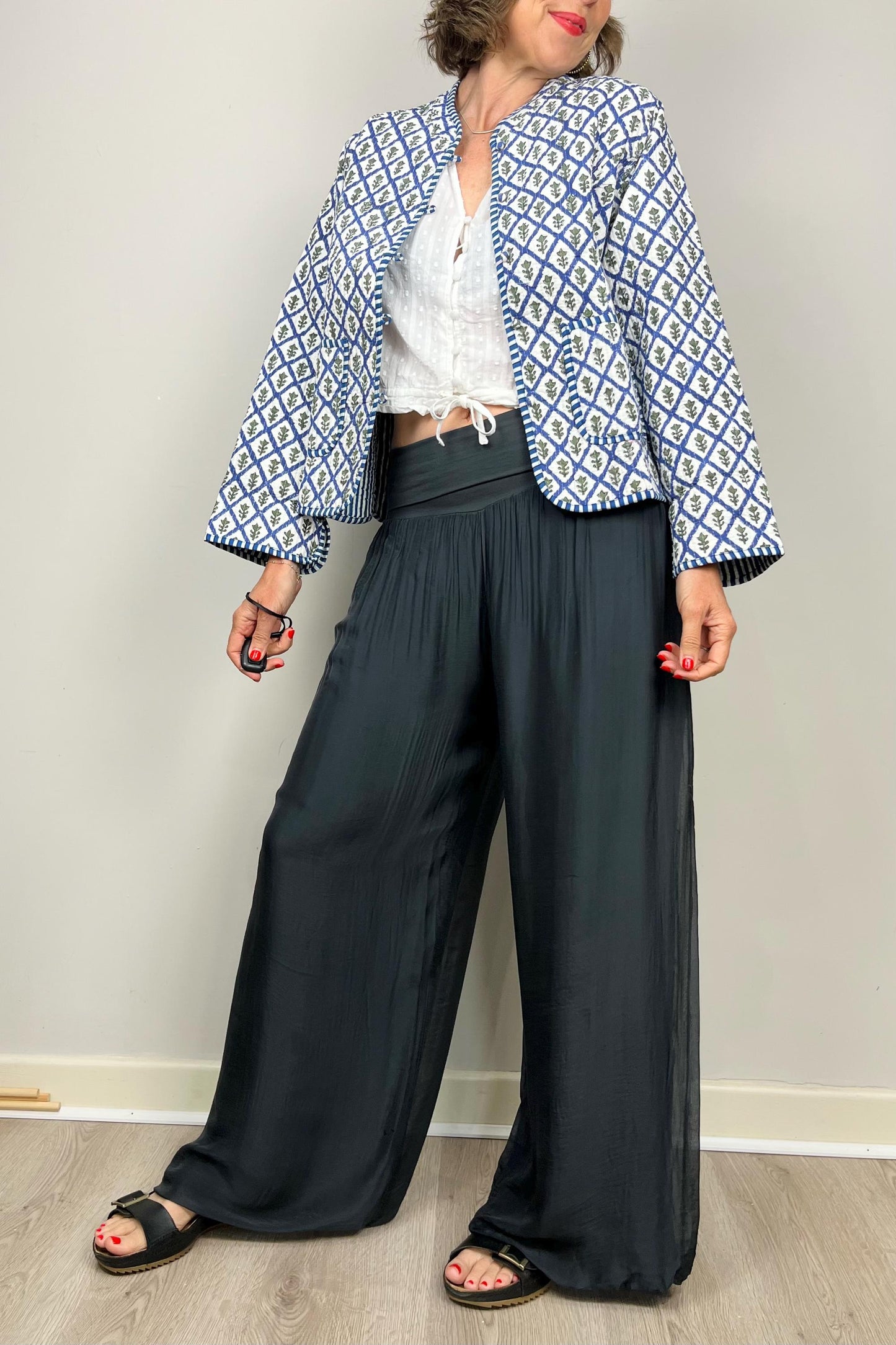 Silk Cotton Pants, Silk Jersey Harem Pants, Summer Pants, Womens Stretch Pants, Womens Maternity Trouser, Harem Yoga Pants, Grey Trousers