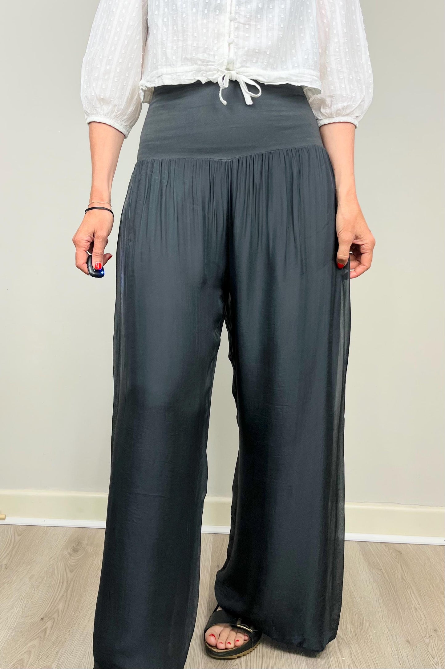 Silk Cotton Pants, Silk Jersey Harem Pants, Summer Pants, Womens Stretch Pants, Womens Maternity Trouser, Harem Yoga Pants, Grey Trousers