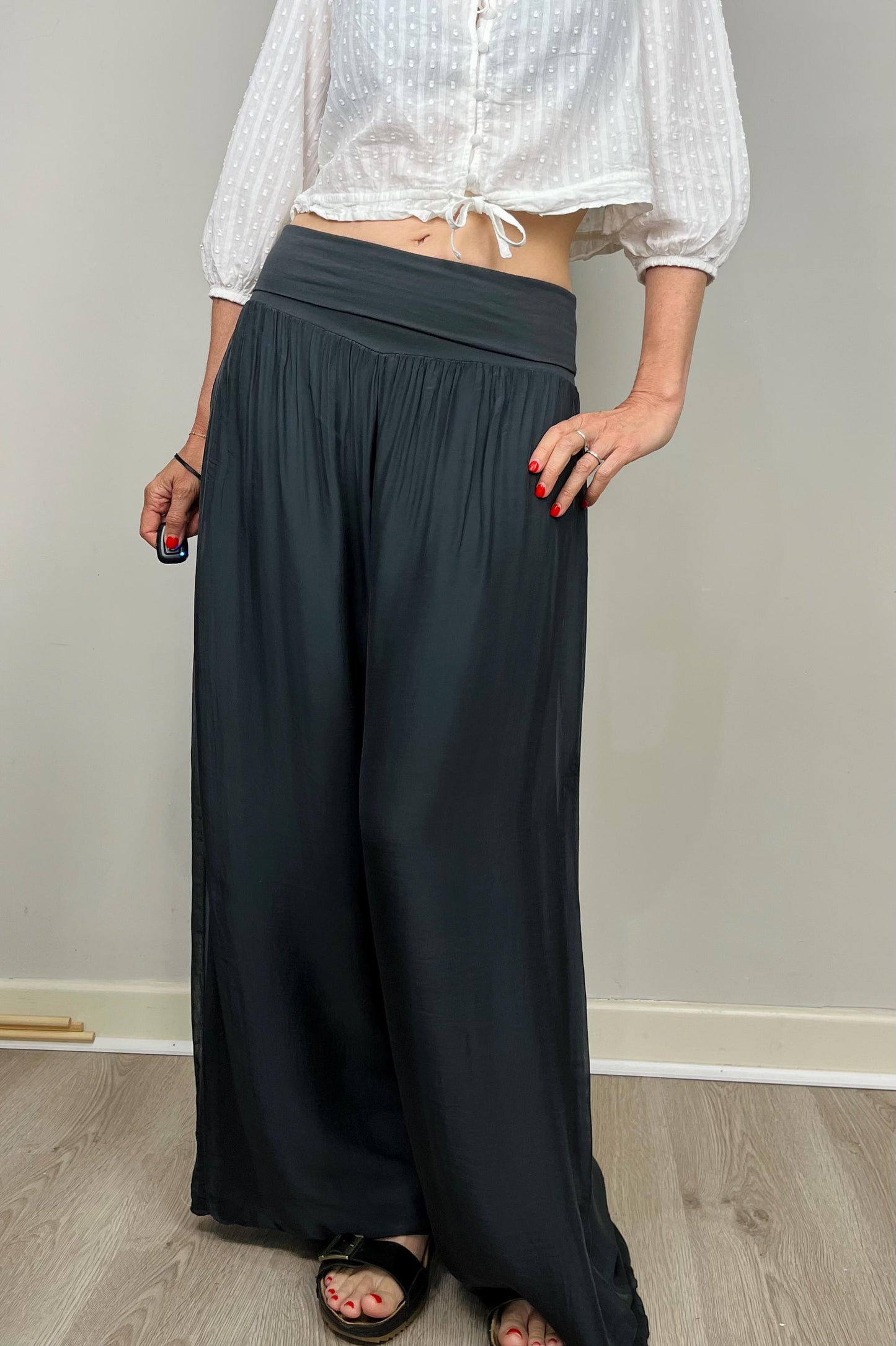 Silk Cotton Pants, Silk Jersey Harem Pants, Summer Pants, Womens Stretch Pants, Womens Maternity Trouser, Harem Yoga Pants, Grey Trousers