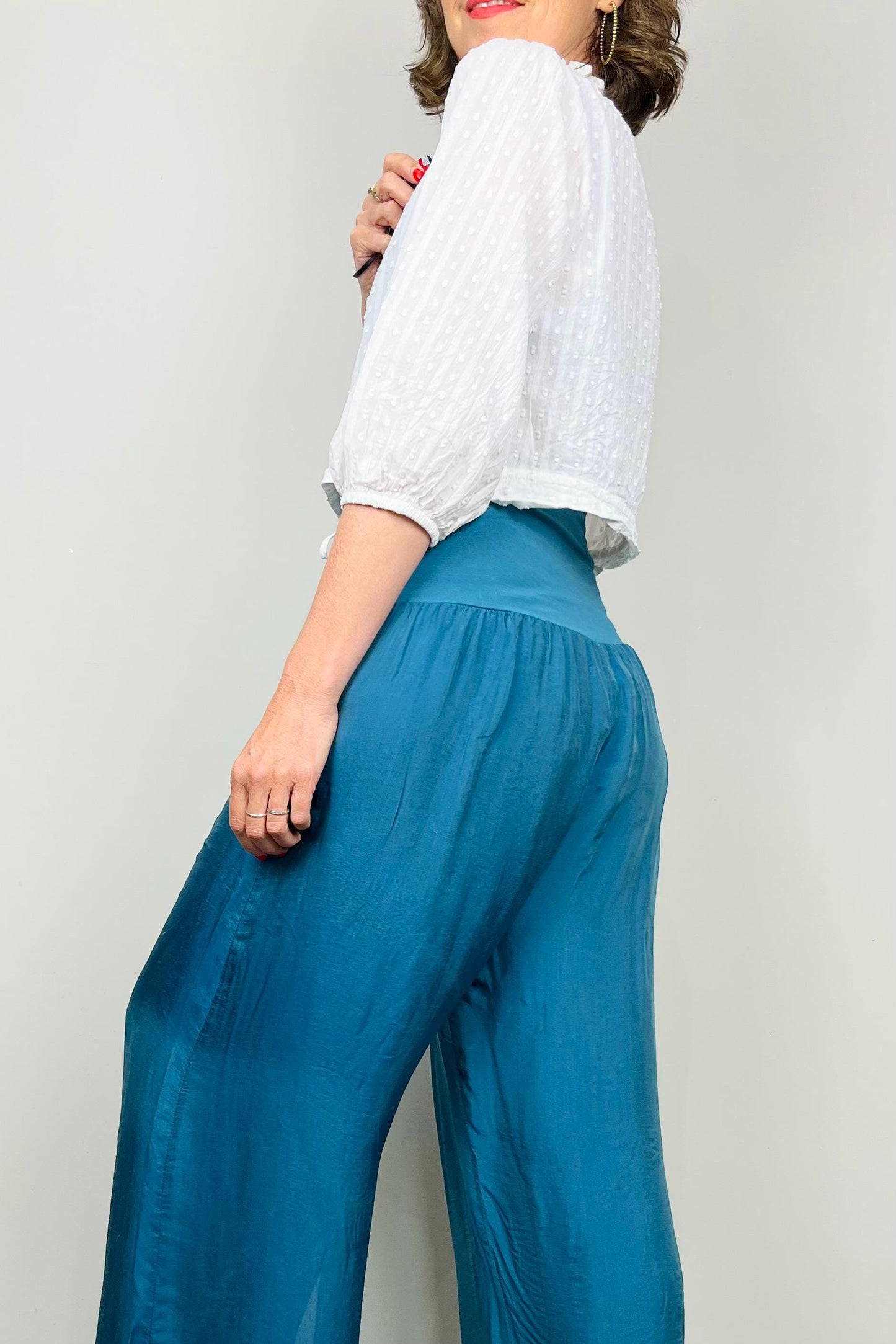 Silk Cotton Pants, Silk Jersey Harem Pants, Summer Pants, Womens Stretch Pants, Womens Maternity Trouser, Harem Yoga Pants UK, Silk Trousers