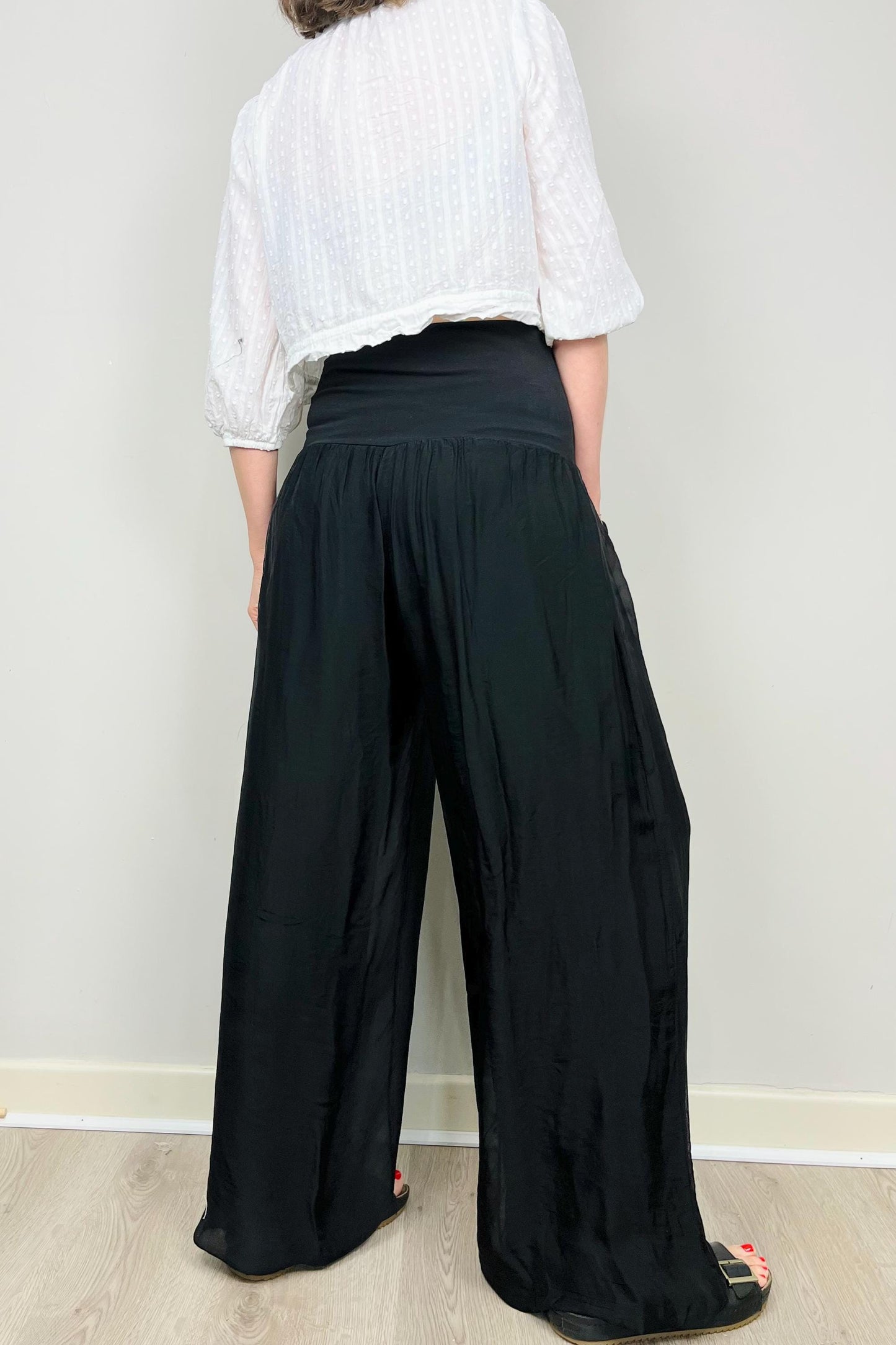 Silk Cotton Pants, Silk Jersey Harem Pants, Summer Pants, Womens Stretch Pants, Womens Maternity Pants, Harem Yoga Pants, Black Trousers