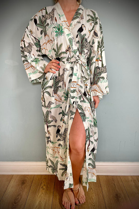 Kimono Robe, Dressing Gown Women, Cotton Robe, Bridesmaid Robe, Brides Robe, We image 0