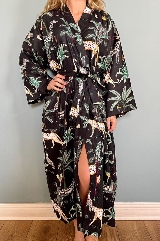 Kimono Robe, Dressing Gown Women, Cotton Robe, Bridesmaid Robe, Brides Robe, We image 0