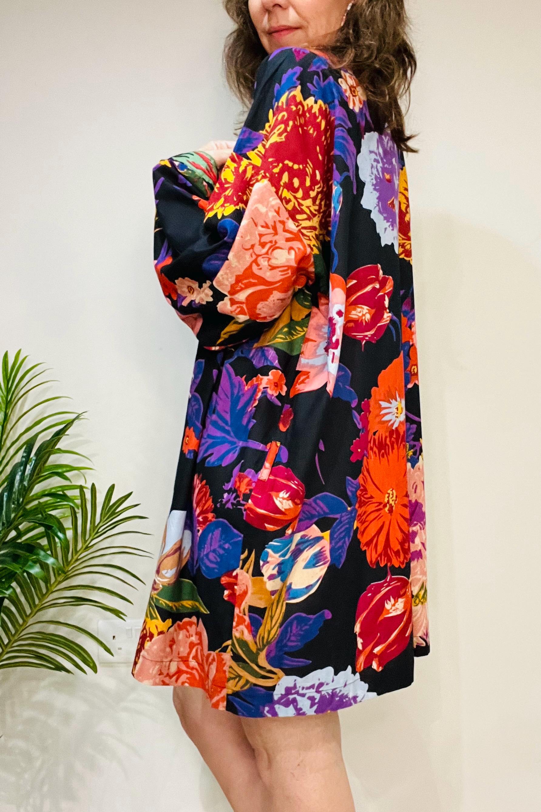 Kimono Robe, Dressing Gown Women, Brides Robe, Womens Dressing Gown, Cotton Dressing Gown, Plus Kimono, Blue Kimono Robe, Plus Size Robe