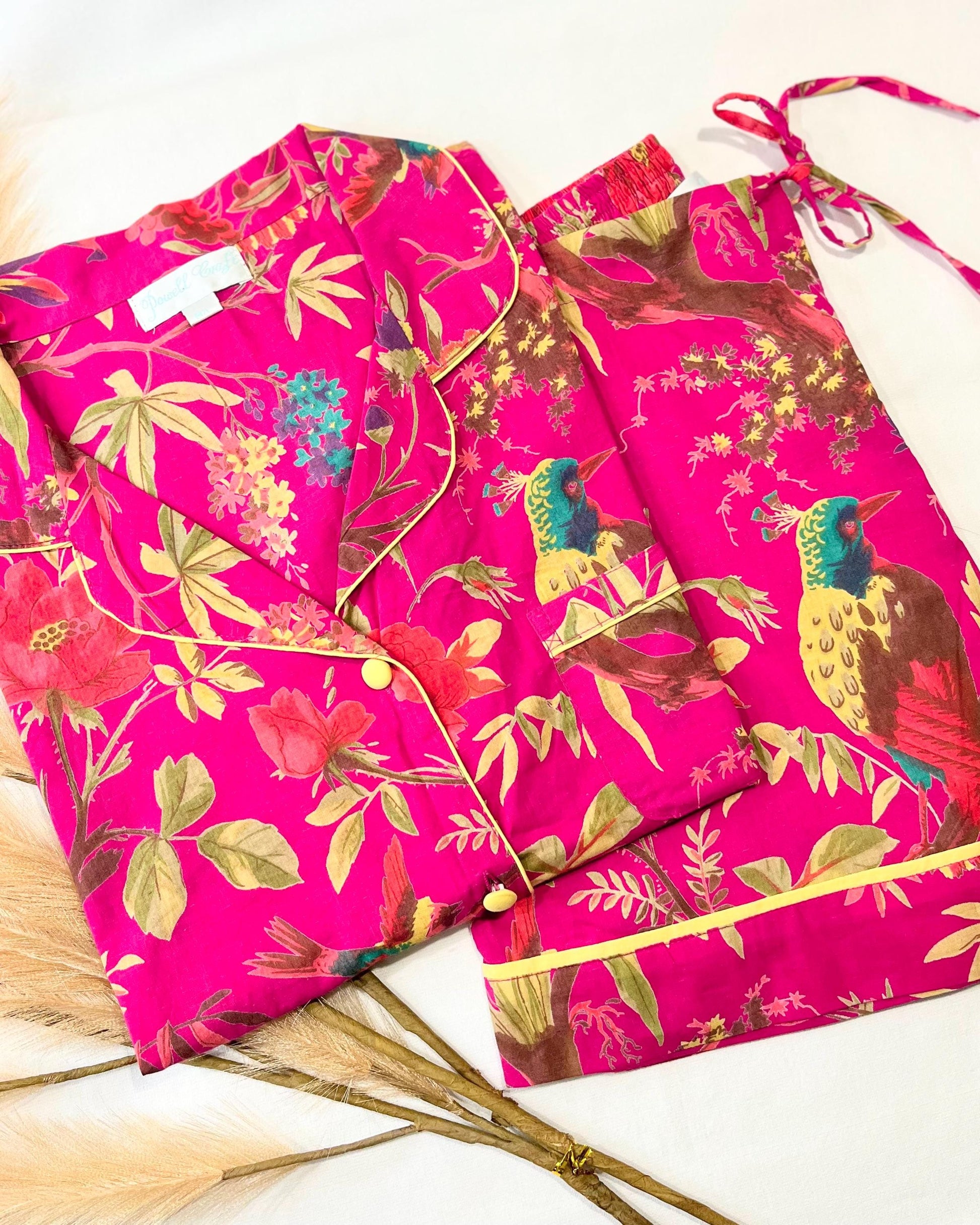 Womens Pyjamas, Cotton Pyjama Set, Short Pyjama Set, Pink Pyjamas for Her, Ladies Nightwear, Pyjama Set for Her, Cotton Pyjamas, Pyjamas