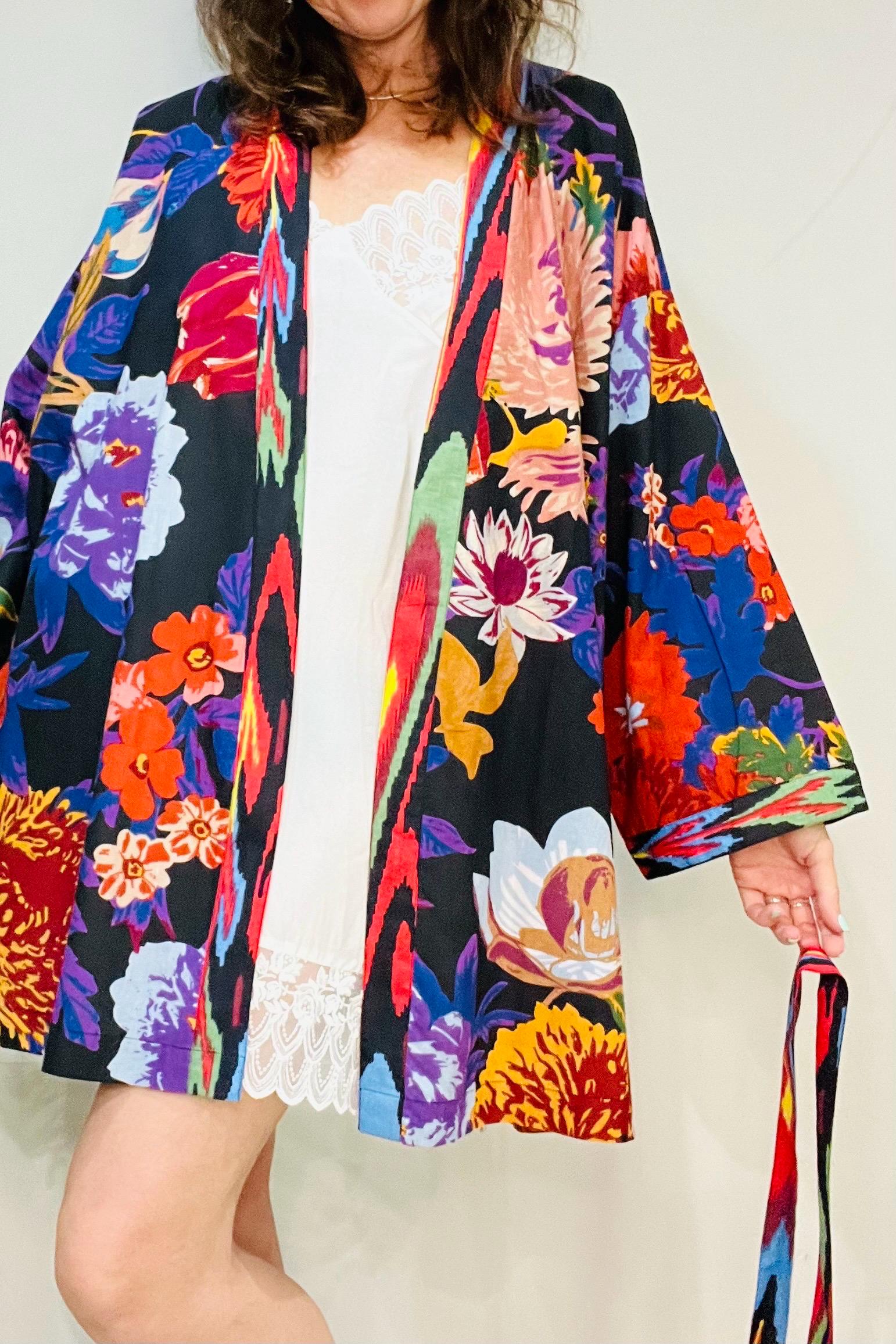 Kimono Robe, Dressing Gown Women, Brides Robe, Womens Dressing Gown, Cotton Dressing Gown, Plus Kimono, Blue Kimono Robe, Plus Size Robe