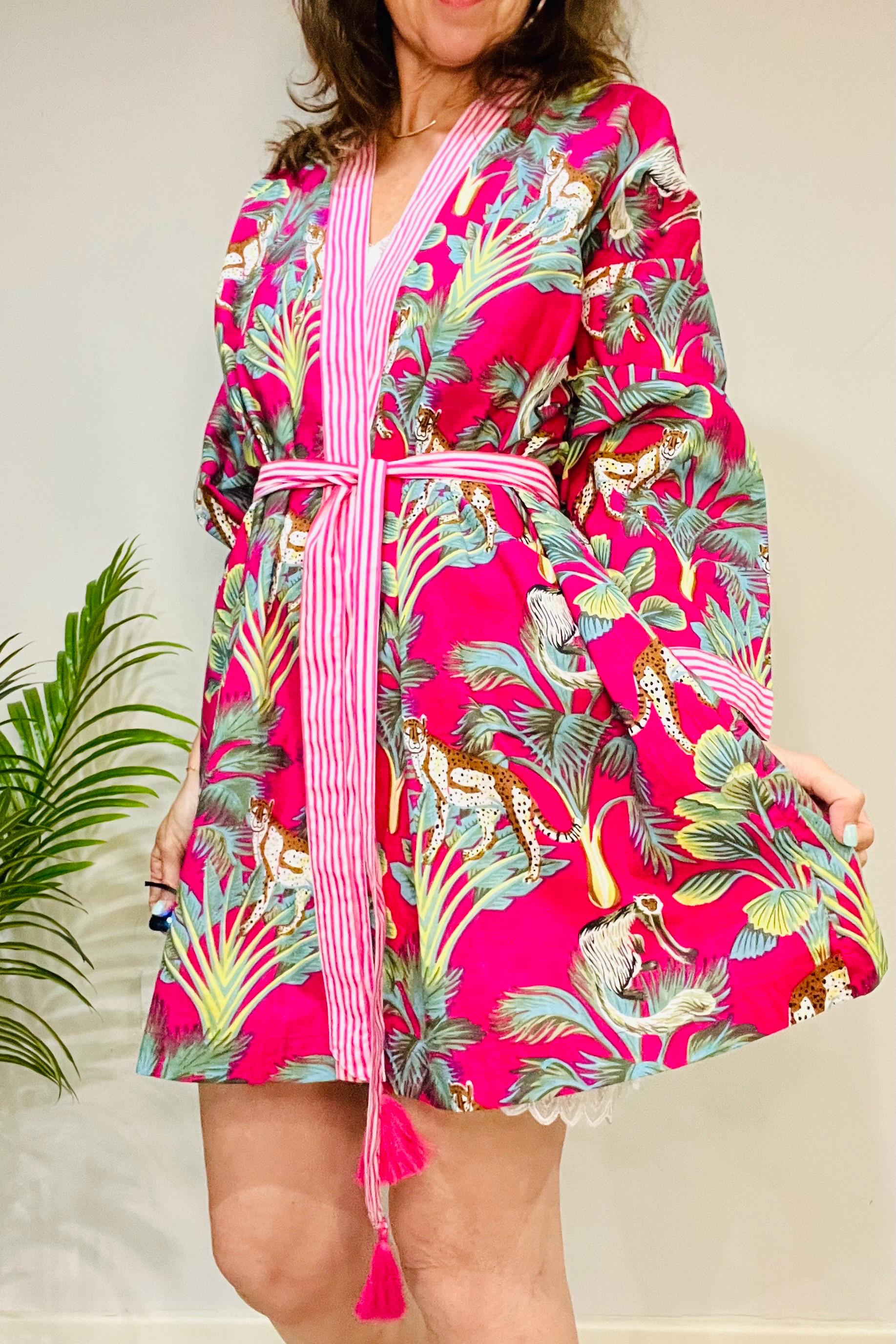 Kimono Robe, Dressing Gown Women, Brides Robe, Womens Dressing Gown, Cotton Dressing Gown, Plus Kimono, Blue Kimono Robe, Plus Size Robe