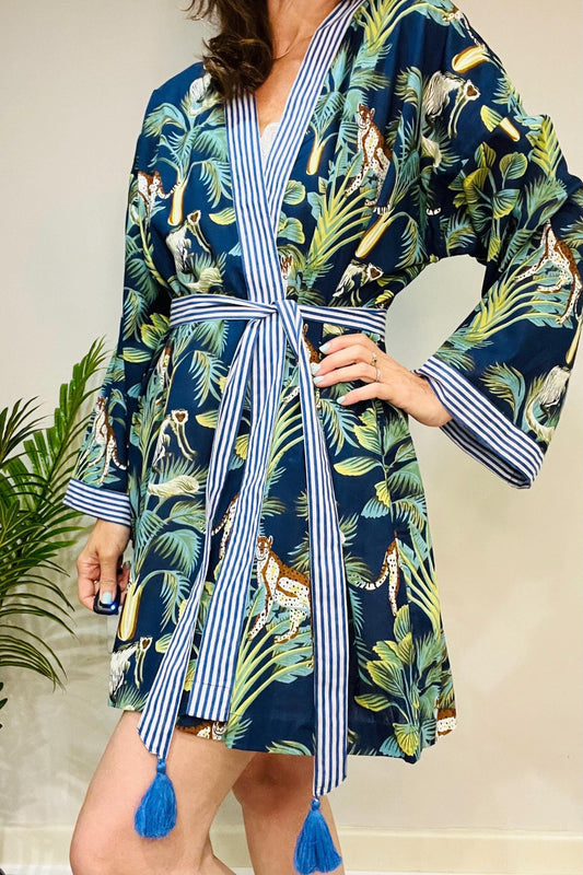 Kimono Robe, Dressing Gown Women, Brides Robe, Womens Dressing Gown, Cotton Dressing Gown, Plus Kimono, Short Kimono Robe, Plus Size Robe