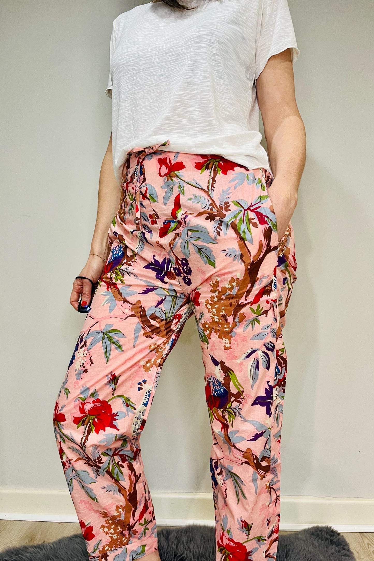 Tshirt Pyjama Set, Pyjama Pants, Womens Cotton Pants, Ladies Pyjamas, Womens Pyjama Set, Pink Pyjamas, Womens Pyjamas, Sleep Set for Her