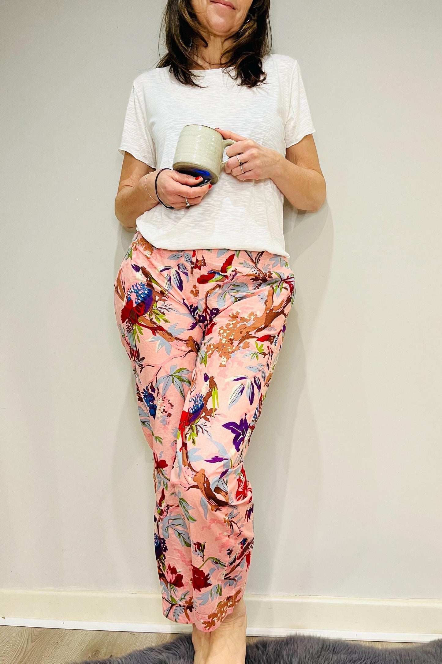 Tshirt Pyjama Set, Pyjama Pants, Womens Cotton Pants, Ladies Pyjamas, Womens Pyjama Set, Pink Pyjamas, Womens Pyjamas, Sleep Set for Her