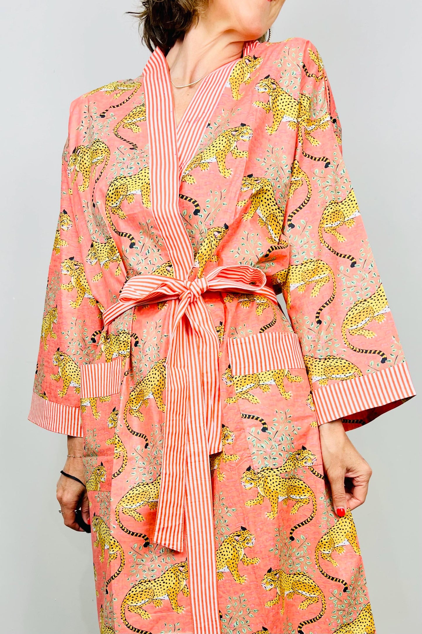Kimono Robe, Dressing Gown Women, Brides Robe, Womens Dressing Gown, Cotton Dressing Gown, Plus Kimono, Orange Kimono Robe, Plus Size Robe