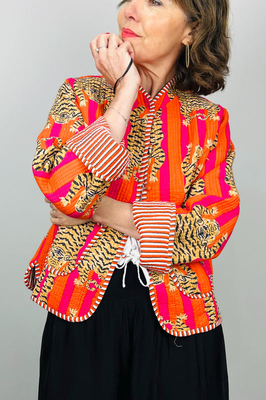 Quilted Cotton Jacket, Womens Quilted Patchwork Jacket, Indian Cotton Jacket, Ladies Colourful Jacket, Womens Quilted Shacket, Reversible