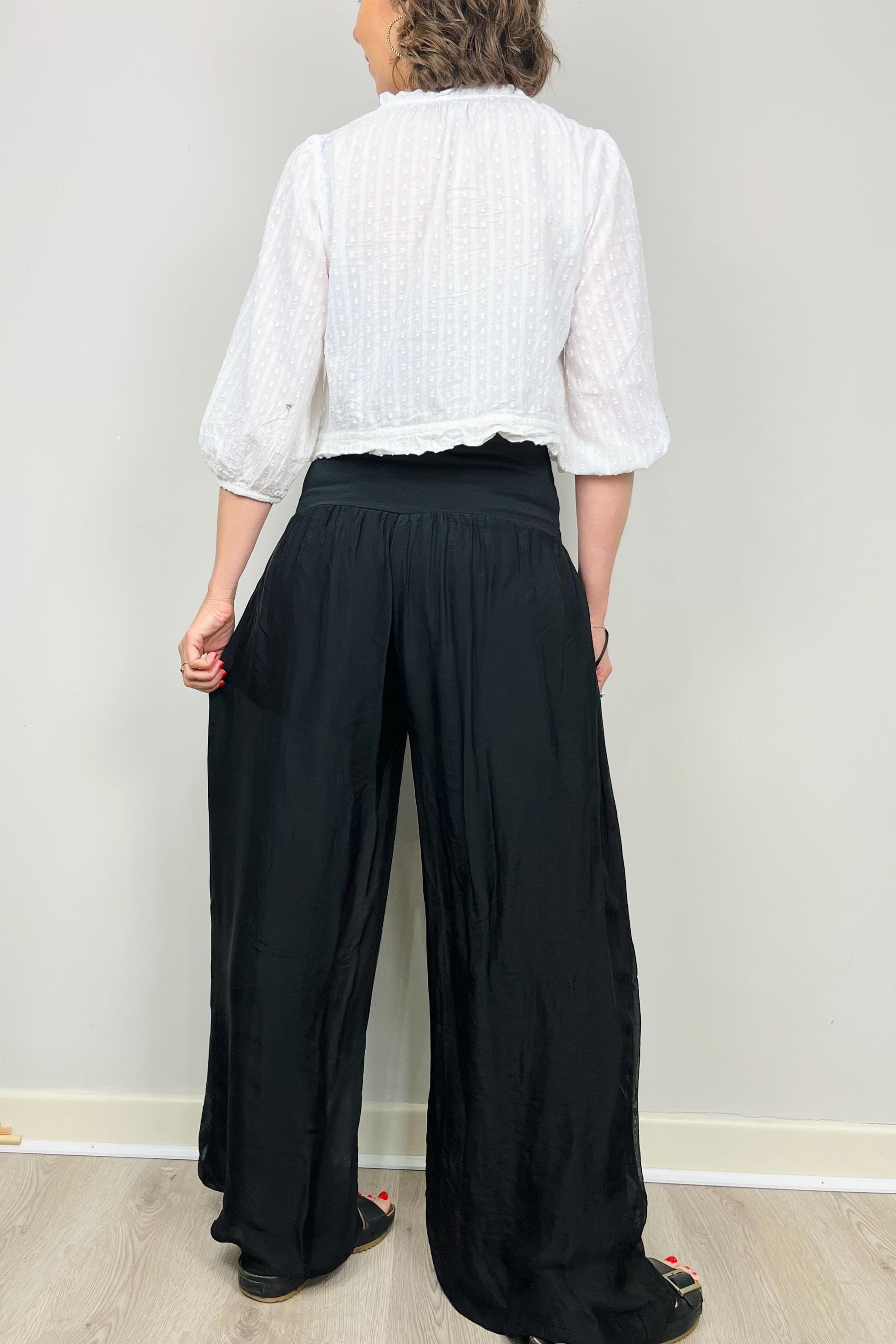 Silk Cotton Pants, Silk Jersey Harem Pants, Summer Pants, Womens Stretch Pants, Womens Maternity Pants, Harem Yoga Pants, Black Trousers