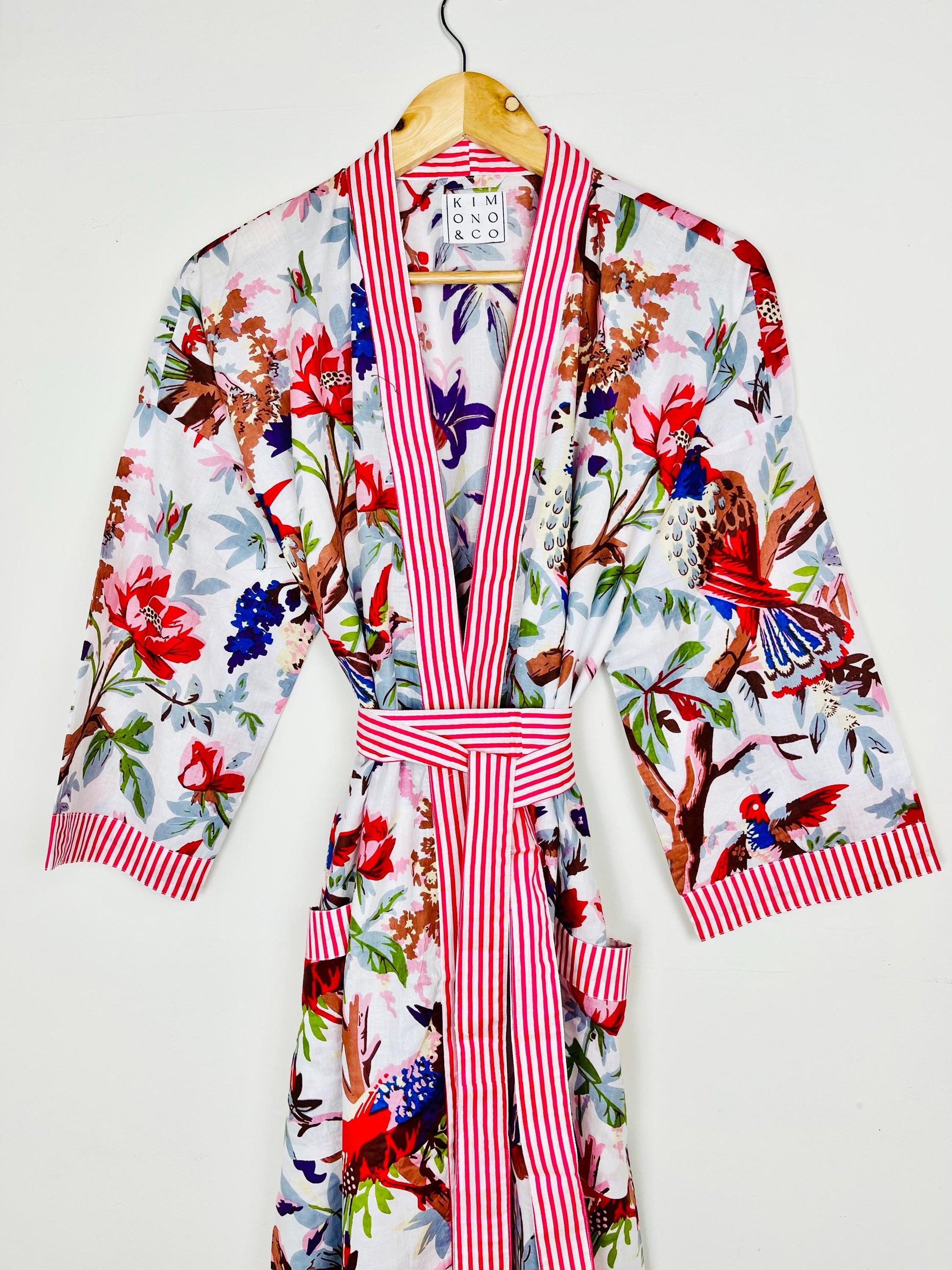 Cotton Kimono Robe | Cotton Dressing Gown | Women's Loungewear | Plus Size | Spa Robe | Wedding Party Bridal Gift | Handmade For Her