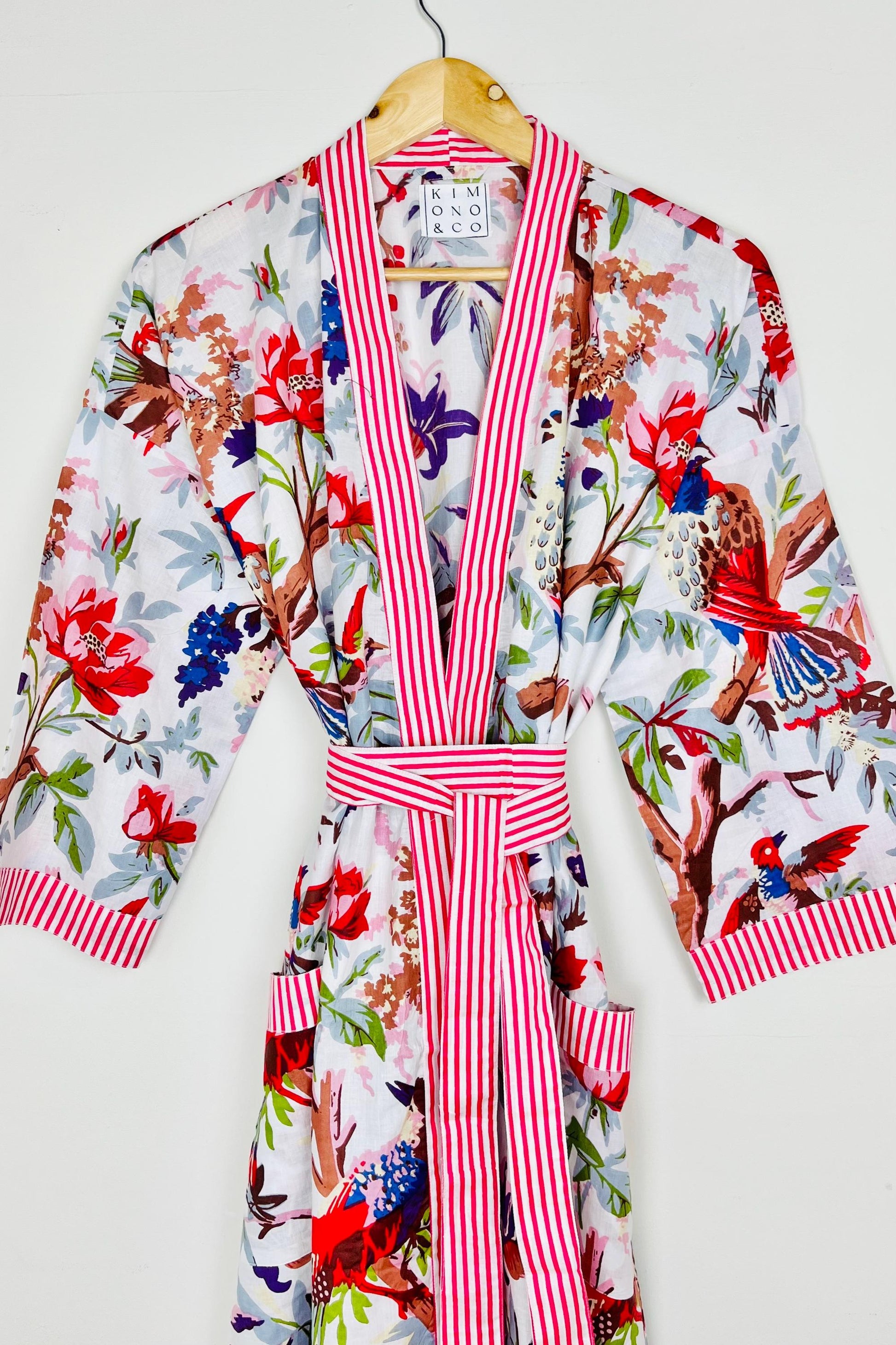Cotton Kimono Robe | Cotton Dressing Gown | Women's Loungewear | Plus Size | Spa Robe | Wedding Party Bridal Gift | Handmade For Her