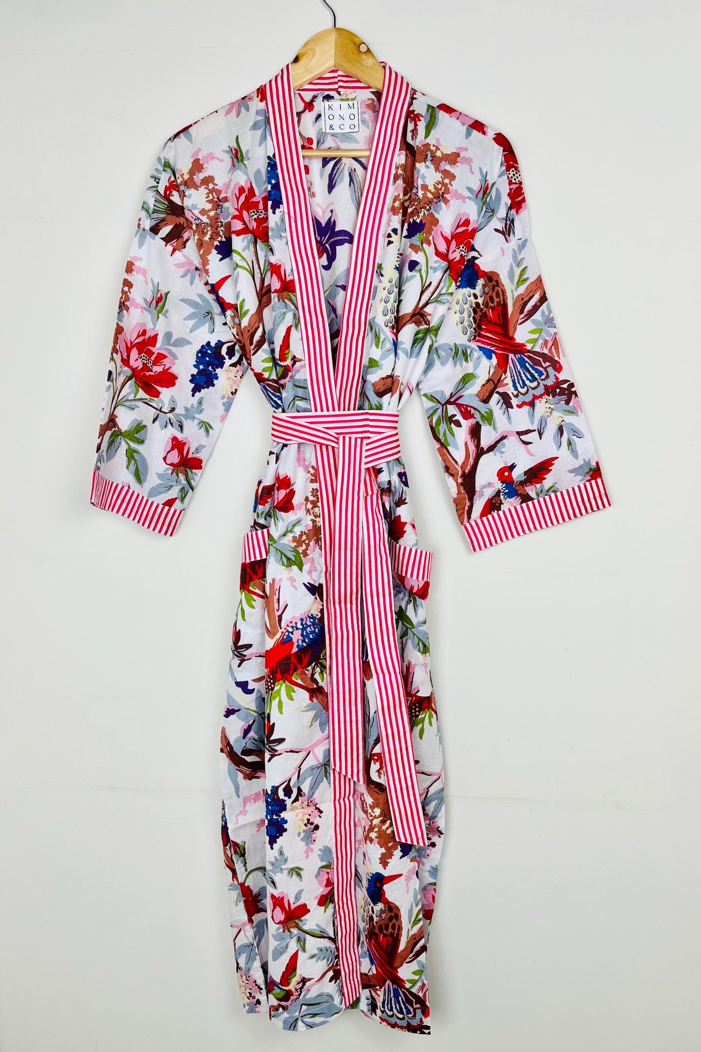Cotton Kimono Robe | Cotton Dressing Gown | Women's Loungewear | Plus Size | Spa Robe | Wedding Party Bridal Gift | Handmade For Her