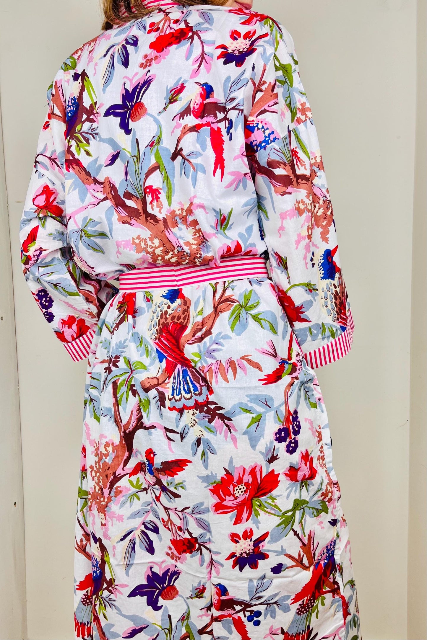 Cotton Kimono Robe | Cotton Dressing Gown | Women's Loungewear | Plus Size | Spa Robe | Wedding Party Bridal Gift | Handmade For Her