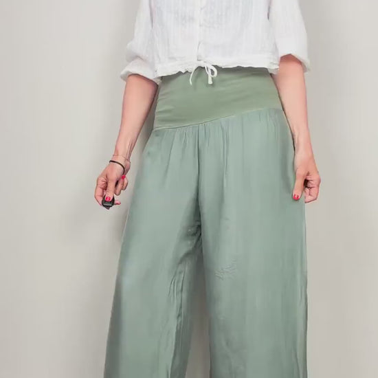 Silk Cotton Pants, Silk Jersey Harem Pants, Summer Pants, Womens Stretch Pants, Womens Maternity Trouser, Harem Yoga Pants UK, Silk Trousers