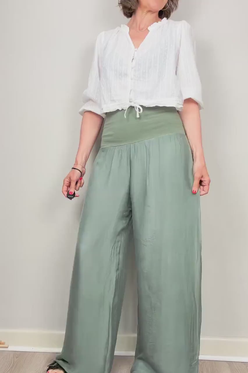 Silk Cotton Pants, Silk Jersey Harem Pants, Summer Pants, Womens Stretch Pants, Womens Maternity Trouser, Harem Yoga Pants UK, Silk Trousers