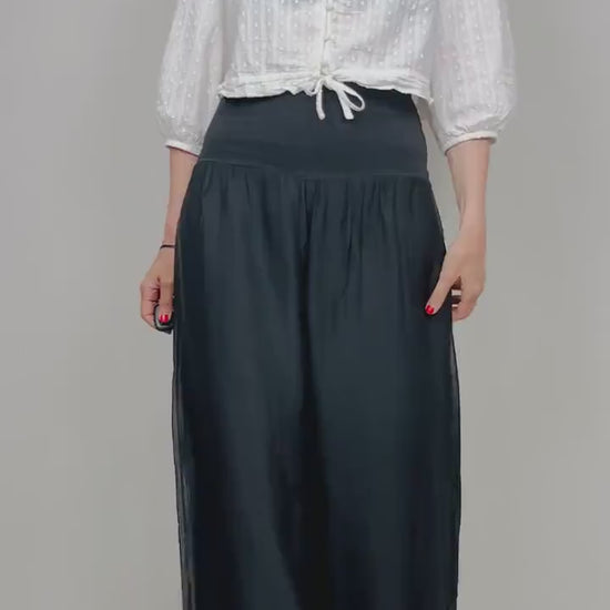 Silk Cotton Pants, Silk Jersey Harem Pants, Summer Pants, Womens Stretch Pants, Womens Maternity Pants, Harem Yoga Pants, Black Trousers