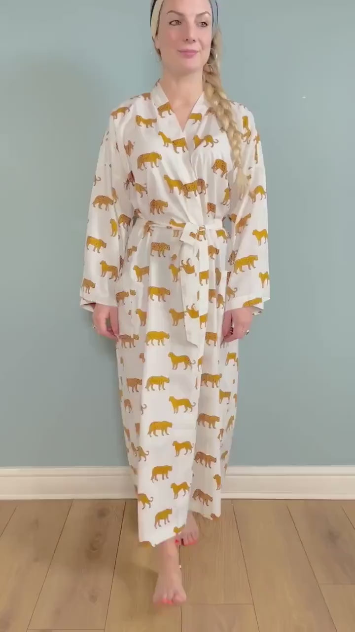 Kimono Robe, Dressing Gown Women, Brides Robe, Womens Dressing Gown, Cotton Dressing Gown, Plus Kimono, White Kimono Robe, Plus Size Robe